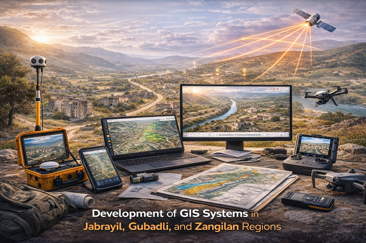 Cəbrayıl, Qubadlı və Zəngilan rayonlarında GIS sistemlərinin qurulması